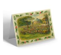 CHRISTMAS NOTELET - Villa Marina Gardens & Kursaal (b) - Vintage Art Style