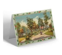 CHRISTMAS NOTELET - Vintage Alabama USA - Birmingham. Glen Iris Park