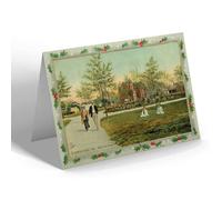 CHRISTMAS NOTELET - Vintage Alabama USA - Birmingham. West End Park (b)