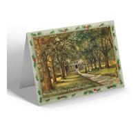 CHRISTMAS NOTELET - Vintage Alabama USA - Mobile. Old Home of Augusta Evans Wilson