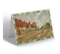 CHRISTMAS NOTELET - Vintage Bedfordshire - John Bunyan's House & St Cuthbert Church