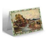 CHRISTMAS NOTELET - Vintage Buckinghamshire - The Thames At Bisham