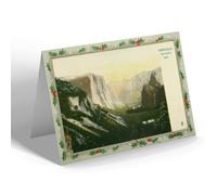 CHRISTMAS NOTELET - Vintage California USA - Yosemite Valley from Artist's Point (a)