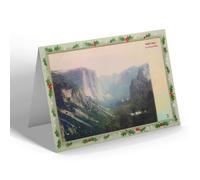 CHRISTMAS NOTELET - Vintage California USA - Yosemite Valley from Artist's Point bc