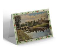 CHRISTMAS NOTELET - Vintage Cambridgeshire - Cambridge. Clare College and Bridge (b)
