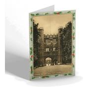CHRISTMAS NOTELET - Vintage Cambridgeshire - Cambridge. Great Gate, Trinity College