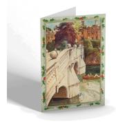 CHRISTMAS NOTELET - Vintage Cambridgeshire - Clare College & Bridge, Cambridge (a)