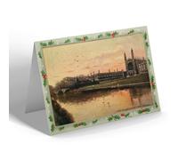 CHRISTMAS NOTELET - Vintage Cambridgeshire - Clare College & Kings Chapel Cambridge