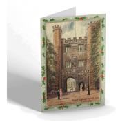 CHRISTMAS NOTELET - Vintage Cambridgeshire - Trinity College Great Gate Cambridge b