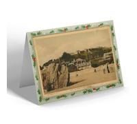 CHRISTMAS NOTELET - Vintage Channel Islands - From the Sands at St Brelade's Bay