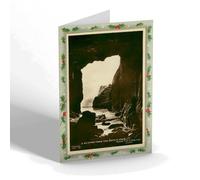CHRISTMAS NOTELET - Vintage Channel Islands - Glimpse from the Devil's Hole, Jersey