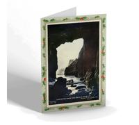 CHRISTMAS NOTELET - Vintage Channel Islands - Glimpse from the Devil's Hole Jersey b