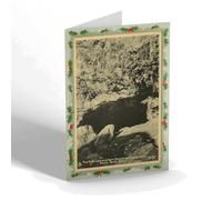 CHRISTMAS NOTELET - Vintage Channel Islands - Side Cave & Ferns.Devil's Hole, Jersey