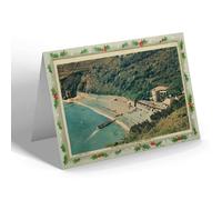 CHRISTMAS NOTELET - Vintage Channel Islands - The Beach from Cliff Walk, Fermain (b)