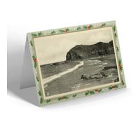 CHRISTMAS NOTELET - Vintage Channel Islands - The Sands at Plemont, Jersey