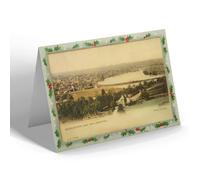 CHRISTMAS NOTELET - Vintage Connecticut USA - Middletown from Asylum Hill (b)