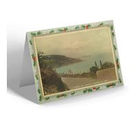 CHRISTMAS NOTELET - Vintage Cornwall - Carbis Bay, Looking Towards St. Ives (b)