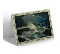 CHRISTMAS NOTELET - Vintage Cornwall - Cornish Coast. Little Fistral Bay, Newquay