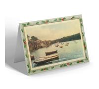 CHRISTMAS NOTELET - Vintage Cornwall - From Quay To Boddinick, Fowey (b)