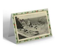 CHRISTMAS NOTELET - Vintage Cornwall - Inner Ward, King Arthur's Castle, Tintagel