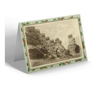CHRISTMAS NOTELET - Vintage Cornwall - King Arthur's Castle, Tintagel (d)