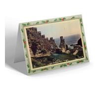 CHRISTMAS NOTELET - Vintage Cornwall - King Arthur's Castle, Tintagel (ec)