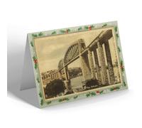 CHRISTMAS NOTELET - Vintage Cornwall - Royal Albert Bridge, Saltash (b)