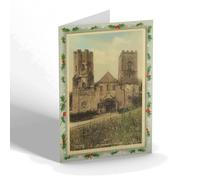 CHRISTMAS NOTELET - Vintage Cornwall - St. Germans Church (b)
