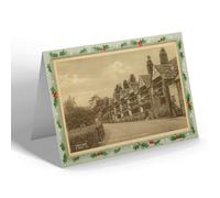 CHRISTMAS NOTELET - Vintage Cornwall - The Alms Houses, St. Germans