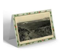 CHRISTMAS NOTELET - Vintage Cornwall - View from Footpath to Vugga Cove, Crantock