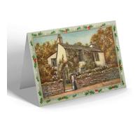CHRISTMAS NOTELET - Vintage Cumberland - Grasmere, Dove Cottage (Wordsworth)