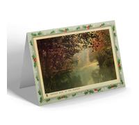 CHRISTMAS NOTELET - Vintage Derbyshire - Matlock Bath. On the Derwent (b)