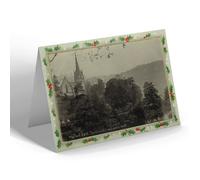 CHRISTMAS NOTELET - Vintage Derbyshire - Matlock Bath. The Church from Lover's Walk
