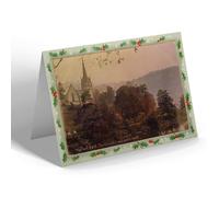 CHRISTMAS NOTELET - Vintage Derbyshire - Matlock Bath The Church from Lover's Walk b