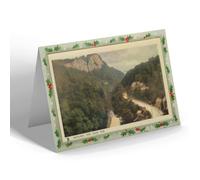 CHRISTMAS NOTELET - Vintage Derbyshire - Matlock. The High Tor (b)