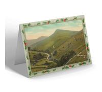 CHRISTMAS NOTELET - Vintage Derbyshire - Mount Famine, Hayfield