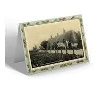 CHRISTMAS NOTELET - Vintage Derbyshire - Old Cottages & Schools, Burbage