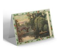 CHRISTMAS NOTELET - Vintage Derbyshire - The Old Bridge, Matlock