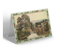 CHRISTMAS NOTELET - Vintage Derbyshire - The River, Matlock-Bath (b)