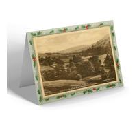 CHRISTMAS NOTELET - Vintage Derbyshire - View from Sheffield Road, Bamford (Derby)