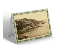 CHRISTMAS NOTELET - Vintage Devon - Damage Hue Point and Bathing Beach, Lee