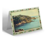 CHRISTMAS NOTELET - Vintage Devon - Damage Hue Point and Bathing Beach, Lee (b)