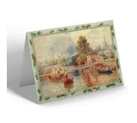 CHRISTMAS NOTELET - Vintage Devon - Exeter from the Canal