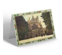 CHRISTMAS NOTELET - Vintage Devon - Exeter. The Cathedral, West Front (b)