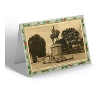 CHRISTMAS NOTELET - Vintage Devon - General Buller's Statue, Exeter