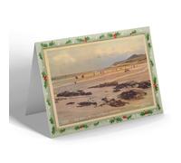 CHRISTMAS NOTELET - Vintage Devon - Surf Bathing at the Shell Beach, Woolacombe (b)