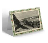 CHRISTMAS NOTELET - Vintage Devon - The Bay from Golf Links, Seaton