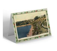 CHRISTMAS NOTELET - Vintage Devon - The Cliff Gardens & Promenade, Goodrington (b)