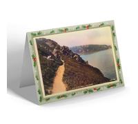 CHRISTMAS NOTELET - Vintage Devon - The Cliff Walk, Salcombe (b)