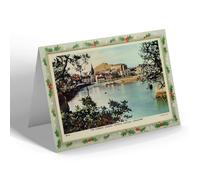 CHRISTMAS NOTELET - Vintage Devon The Harbour Looking Towards Capstone Ilfracombe b
